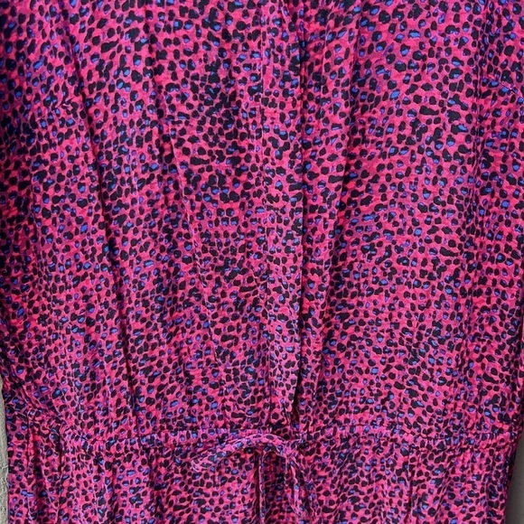 Splendid Long Sleeve Leopard Print Shirt Dress Size Large Rock Star Rocker - Picture 3 of 6